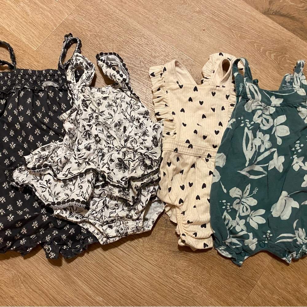 Baby girl summer rompers/bubble lot/bundle